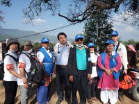 Dr.  Suganami with AMDA members, Dharmasthali